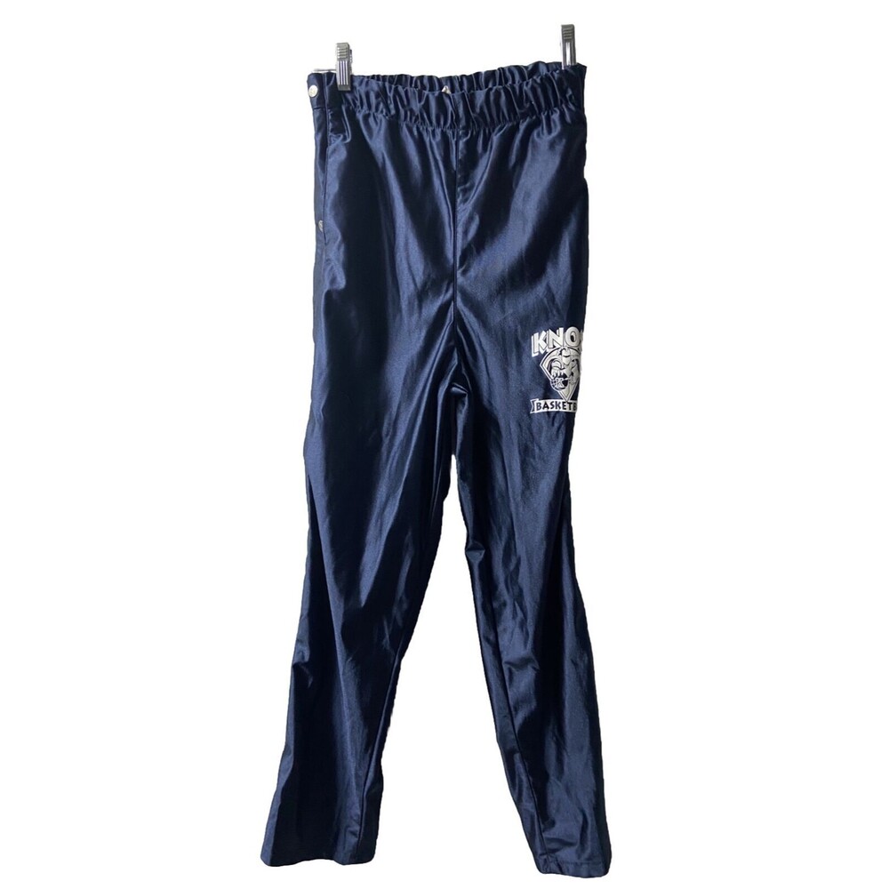 Teamwork Boys Size Large Blue Pull off Insulated Track Pants Pull up Navy Blue